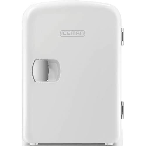 Iceman Mini Portable White Personal Fridge Cools Or Heats & Provides Compact Storage For Skincare, Snacks, Or 6 12oz Cans W/ A Lightweight 4-liter Capacity To Take On The Go - Image 1