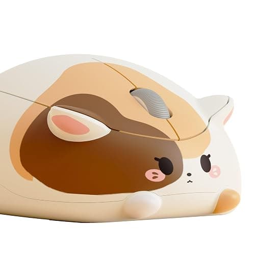 Akko Cute Wireless Mouse Cat Theme, 3200 DPI Gaming Mouse, Tri-Mode Connection Bluetooth 3.0/5.0/2.4G USB A Receiver, Quiet Click, Cute Cordless Cartoon Mice for Laptop/PC (Calico) - Image 1