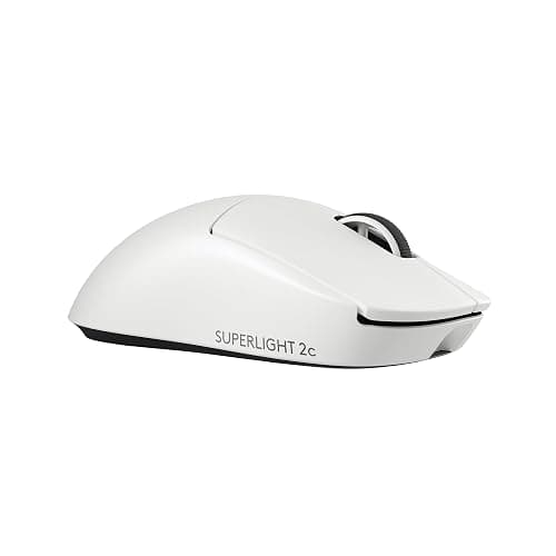 Logitech G PRO X Superlight 2c Wireless Gaming Mouse, 51 g pro-Grade Compact Mouse with 5 programmable Buttons, USB-C Charging, 44K DPI Sensor, up to 8 kHz Polling for PC/Mac - White - Image 1
