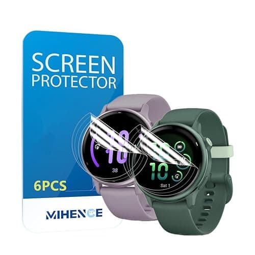 MIHENCE Compatible for Garmin vívoactive 6 / vívoactive 5 Screen Protector, TPU HD Full Coverage Invisible Protective Film (6PCS) - Image 1