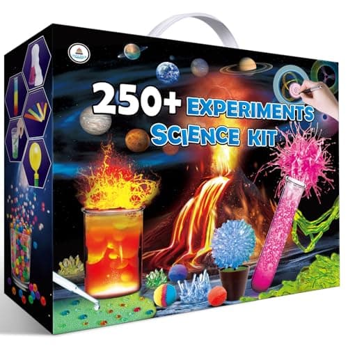 UNGLINGA 250+ Science Experiments Kits for Kids, Boys Girls Toys Birthday Gifts Ideas, Chemistry Set, S.T.E.M Educational Project, Volcano Scientist Kit - Image 1