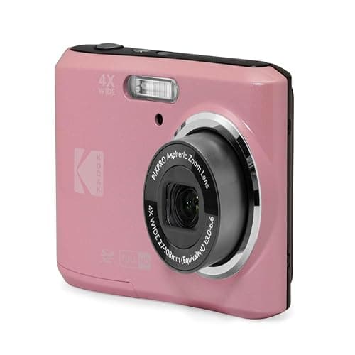 Kodak PIXPRO FZ45 16MP Point and Shoot Digital Camera with 4X Optical Zoom - Compact 27mm Wide Angle Lens for Clear Photos - 2.7 Inch LCD Screen for Families and Travelers - Pink - Image 1