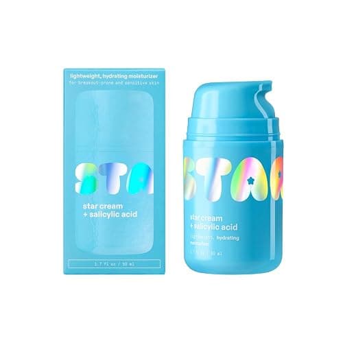 Starface Star Cream + Salicylic Acid, Lightweight, Hydrating Moisturizer, Made for Breakout-Prone and Sensitive Skin, Minimize Breakouts, Unclog Pores, Oil-free, Fragrance Free (1.7 fl oz) - Image 1