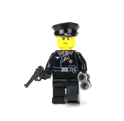 Battle Brick 1.6 Inches Tall Collectible German WW2 Panzer Commander Custom Minifigure | Printed in the USA | Genuine Military Minifig | Great Gift for Ages Teen to Adult AFOL - Image 1