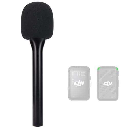 SUNMON Handheld Wireless Mic Stand for DJI Mic, Holder for DJI Mic 2, DJI Microphone Interview Handheld Mount Adapter for DJI Mic1/ 2 - Image 1