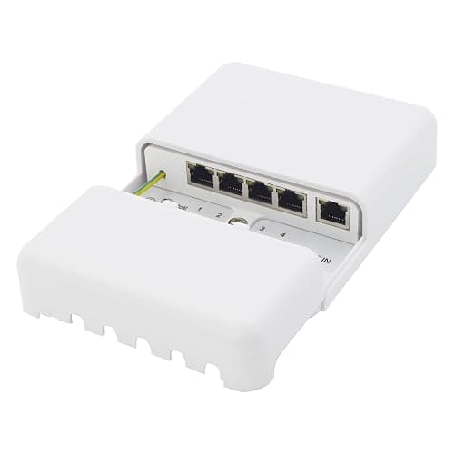 Gigabit 4-Port PoE Switch/Extender Outdoor IP65 Waterproof PoE Passthrough/PoE Amplifier/PoE Booster,60W 48V 10/100/1000Mbps. IEEE 802.3af/at/bt Compliant,by ThePoEstore - Extender-60W - Image 1