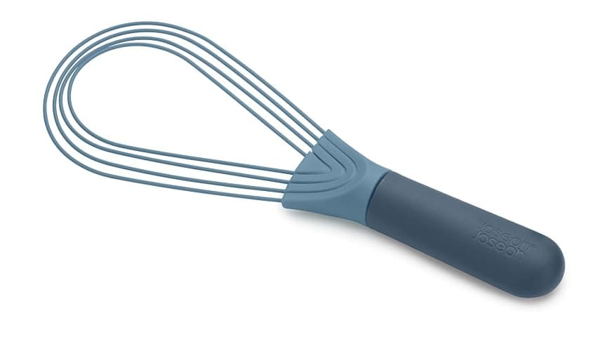 Joseph Joseph Twist Whisk 2-In-1 Collapsible Balloon and Flat Whisk Silicone Coated Steel Wire, Sky Blue - Image 1