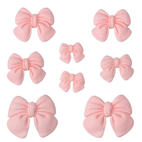 Bling Shoe Charms Cute Shoes Decorations for Women Pearl Chains Pink Shoe Accessories Flower Shoe Charm DIY Own Style - Image 1