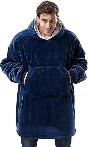 CASKIE Oversized Hoodie Sweatshirt Blanket, TV Super Soft Warm Comfortable Blanket Hoodie, Soft Cozy Warm Comfortable Novelty Hoodies, One Size Fits All, TV-Blanket for Men Women Teenagers Kids - Image 1