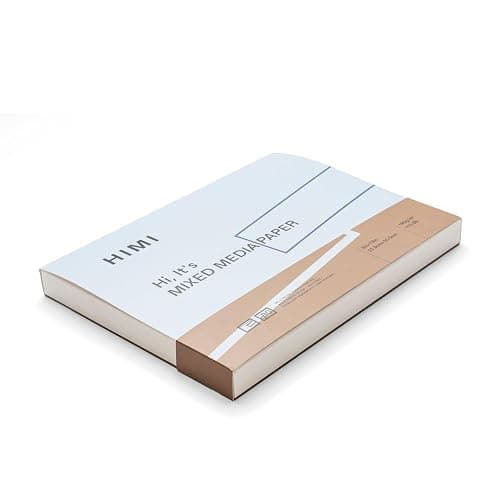 HIMI Mix Media Paper Pad 9X12''(180g/m²) 90 Sheets Mix Paper Pad, Side Wire Bound, Fine Texture, in Gouache Acrylic Art Pad for Sketching, Ink Sketch Book, Art Supplies Drawing Pad Gift (Blue) - Image 1