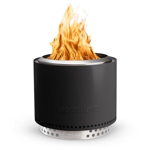 Solo Stove Bonfire 2.0 with Stand, 19.5 Inch Smokeless Fire Pit with Removable Ash Pan - Portable Outdoor Fire Pit - Stainless Steel Wood Burning Fireplace, Ideal for 4-6 People, 21.75 lbs, Ash - Image 1