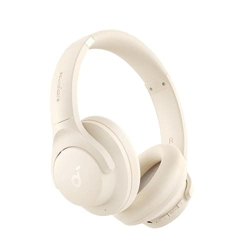 Soundcore by Anker Q20i Hybrid Active Noise Cancelling Headphones, Wireless Over-Ear Bluetooth, 40H Long ANC Playtime, Hi-Res Audio, Big Bass, Customize via an App, Transparency Mode (White) - White - Image 1