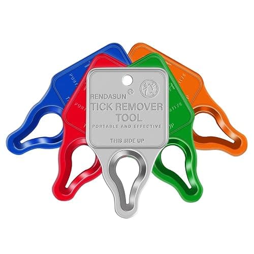 Rendasun Remover Tool, Quick and Safe, and Reliable Suitable for Pets, Animals, and Humans, Essential Remover Tool for Portable Outdoor Living (5 Pack Orange Red Blue Green Silver) - Image 1