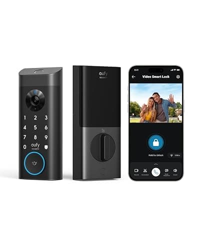eufy Security Video Smart Lock E330, 3-in-1 Camera+Doorbell+Fingerprint Keyless Entry Door Lock, Smart Built-in Wi-Fi Deadbolt for Front Door, Auto Lock, App Remote Control, Easy Installation - Image 1
