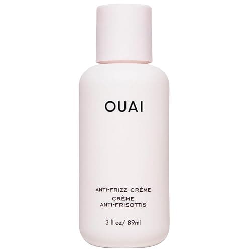 OUAI Anti Frizz Cream Travel Size - Moisturizing Hair Cream with Frizz Control & Heat Protection - Provides Hydration with Jackfruit & Beetroot Extract - Paraben, Phthalate & Sulfate Free (3 oz) - 3 Ounce (Pack of 1) - Image 1