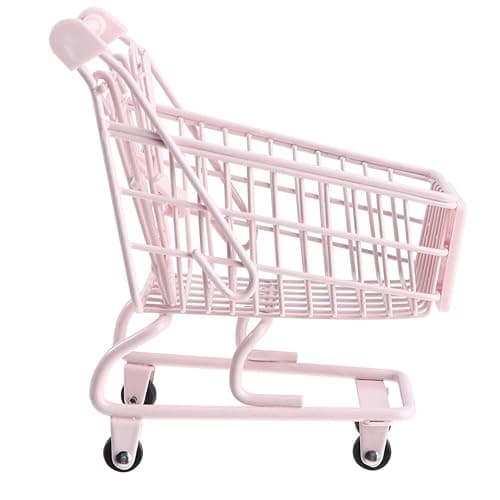 Garneck Supermarket Shopping Cart Toy Small Desk Organizer for Home Decor Cute Display for Bedroom Girl - Image 1