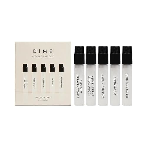 DIME Beauty Perfume Sampler, Hypoallergenic, Clean Perfumes, Eau de Toilette For Women (Set of 5, 2 ml) - Image 1