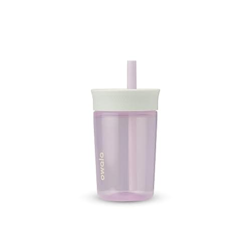 Owala Kids Insulation BPA-Free Plastic Tumbler with Spill Resistant Flexible Straw, Easy to Clean, Kids Water Bottle, Great for Travel, Dishwasher Safe, 15 Oz, Mint and Pink, (Unicorn) - Image 1