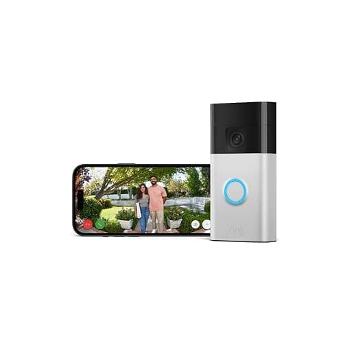 Ring Battery Video Doorbell | DIY Wireless Video Doorbell Camera with Head-To-Toe View, HD Video | Easy to install (5 min) | With Built-in Battery I 30-day free trial of Ring Subscription Plan - Image 1