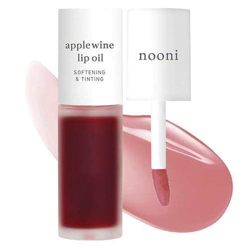 NOONI Korean Lip Oil - Applewine | Long-Lasting, Moisturizing, Plumping, Revitalizing for Dry Lips, Waterproof, No Peel Off, Hydrating, Nourishing Crystal Clear, Stocking Stuffers, 0.12 FL Oz - Image 1