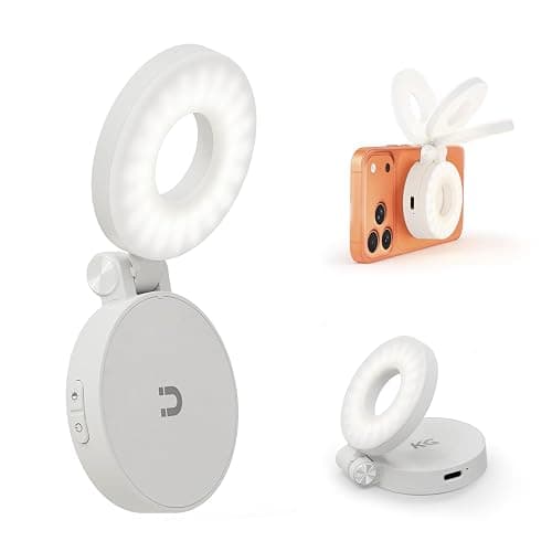 KraftGeek Magnetic Selfie Light for iPhone, Portable Phone Ring Light with Rechargeable Battery, Compact LED Phone Light for Travel, Video Recording, Vlogging - Image 1