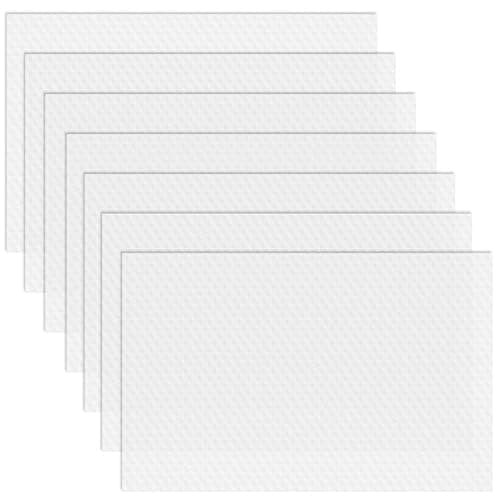 Refrigerator Liners, 12" x 17.7" Fridge Liner Washable Refrigerator Mats, Home Kitchen Gadgets Accessories Organization Must Haves for Freezer Glass Shelf Shelving Drawers Cupboard Cabinet - 7 Pack - Image 1
