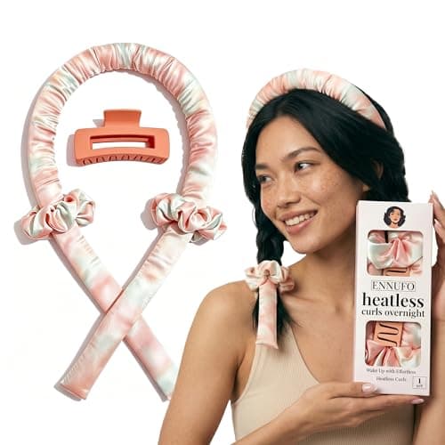 ENNUFO Heatless Curls Overnight Hair Curler, Soft Blowout Rods to Sleep in, No Heat Rollers for Long, Short, Thick and Fine Hair, Heatless Waves - Image 1