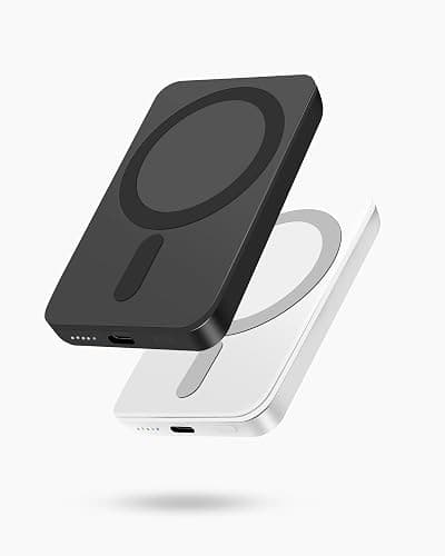 Miady 2-Pack MagSafe-Compatible Portable Charger, 5000mAh Mini Magnetic Power Bank, Compact 5W Wireless Battery Pack for iPhone 17/16/15/14/13/12 - Image 1