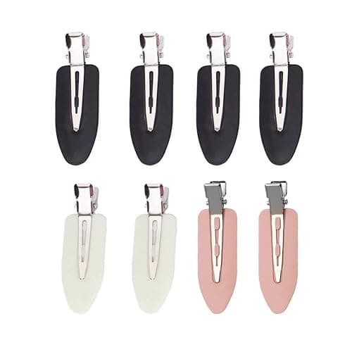 8 pieces No Bend Hair Clips for unisex, No Crease Hair Clips for Hair Styling and Makeup Application - Image 1