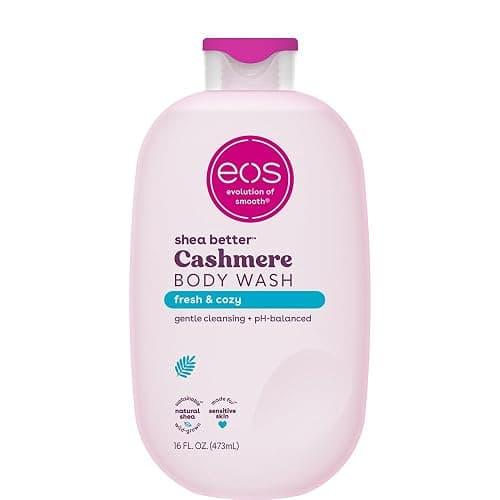 eos Cashmere Body Wash – Fresh & Cozy, Moisturizing Body Wash, Creamy Gel Formula, with Shea Butter, Glycerin, Vitamin E, pH Balanced, Sensitive Skin, Vegan, 16 fl oz - Image 1