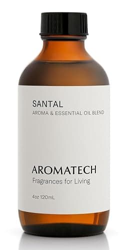 AromaTech Santal Aroma Essential Oil Blend: Luxury Hotel Inspired Aromatherapy with Amber, Vanilla, Cedar & Sandalwood for Ultrasonic Diffusers (4 Fl Oz (Pack of 1)) - Image 1