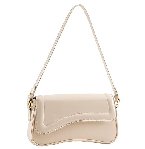 onhtit Small Shoulder Bag for Women Clutch Hobo Purse with Zipper Crossbody Purse Retro Vegan Leather Tote Handbag - Image 1