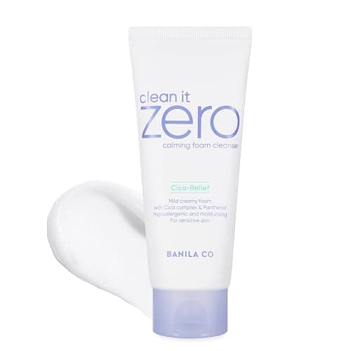 BANILA CO Clean It Zero Calming Foam Cleanser | Rich Lather Hydrating Cleansing With Soothing Finish | CICA Relief for Sensitive Skin | Vegan & Hypoallergenic (150ml / 5.07 fl.oz) - CALMING FOAM CLEANSER 5.07 FL OZ - Image 1