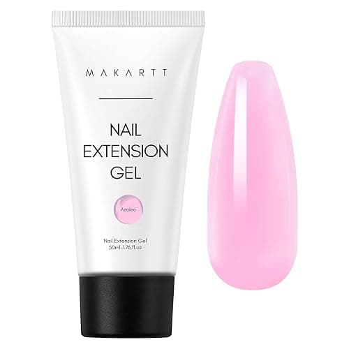 Makartt Poly Nail Gel: 50ML, Sheer Pink Color, Strong Builder for Extension Strengthener 3D Diy, Resistent Hard Gels for Nails Manicure Supplies Home Salon-Azalea - Image 1