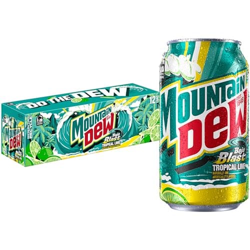 Mountain Dew Baja Blast Cans, 12 oz Cans, 12 Count - Image 1