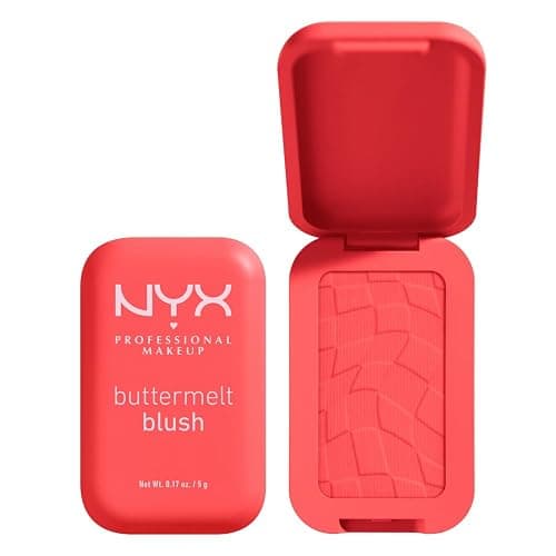 NYX Professional Makeup Buttermelt Powder Blush, Up To 12H Wear, Seamless Blending, Fade and Transfer Resistant, With Shea and Mango Butter, Vegan Formula, Shade: Had Butta - Image 1