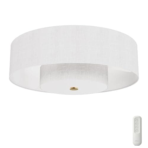 Hunter - Brookside Indoor Fandelier with Light, Remote, 30-inch, Casual-Style, 3-Speed WhisperWind Motor, 52974, Ceiling Fans for Living Rooms, bedrooms, Home Offices, Kitchens (Luxe Gold) - Image 1