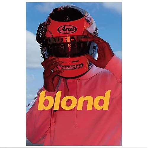 LCFhome Poster Red Moto Blond Album Cover Posters 12 by 18 inch Music Posters for Room Bedroom Living Room Aesthetic Canvas Wall Art for Room Decor-Unframed - Image 1