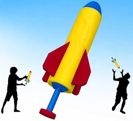 Rocket Launcher for Kids, Rocket Toy, STEM Toy for Kids, Outdoor Toys Ages 6 and Up, Backyard & Beach Toys, Birthday Gift for Kids Boys & Girls, Built-in Launcher, No Assembly, No Batteries - Image 1