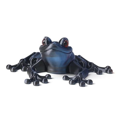 WUALAIER Frog Toys 3D Printed - Realistic Jumping Frog Model with Movable Joints, STEM Educational Animal Toys, PLA Material, Science Classroom & Collectible Decor - Image 1