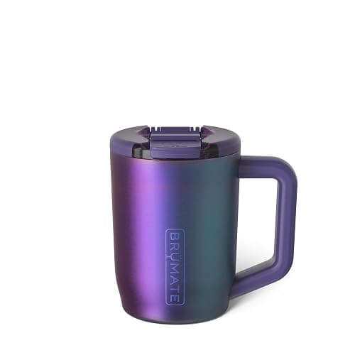 BrüMate Müv - 15oz 100% Leak Proof Insulated Coffee Mug with Handle & Lid - Stainless Steel Coffee Travel Mug - Double Walled Coffee Cup (Dark Aura) - Image 1