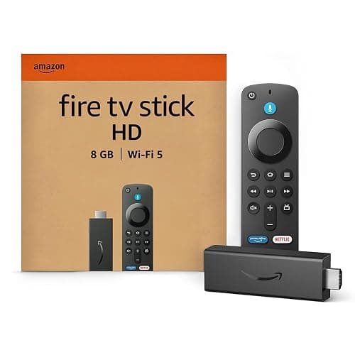 Amazon Fire TV Stick HD (Newest gen), free and live TV, Alexa Voice Remote, smart home controls, HD streaming - Image 1