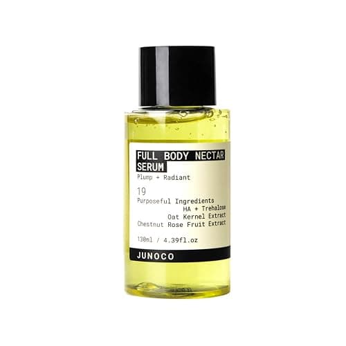 JUNO & Co. Full Body Nectar Serum – Lightweight Hydrating Body Serum with Hyaluronic Acid, Oat Kernel & Chestnut Rose Extracts, Fast-Absorbing Gel Texture, 130 ml / 4.39 fl oz. - Image 1
