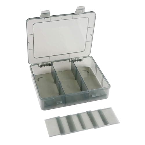 Vidifor 9 Grids Art Craft Supply Organizer Storage Containers, Compartment Storage Box with Removable Dividers for Jewelry, Beads, Buttons, Small Parts - Image 1