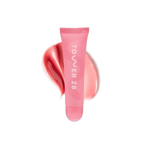 Tower 28 LipSoftie Tinted Lip Balm Treatment - Hydrating Glossy Balm + Overnight Lip Mask with Jojoba Oil + Shea Butter - Sweet, Cushiony Formula for Smooth, Soft Lips - Watermelon Kiwi (0.38 oz) - Image 1