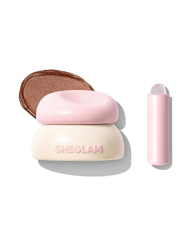 SHEGLAM Bounce Putty Pocket Lip Pot velvet Matte Lip Gloss Soft High Pigment Color Lip Stain with Brush-Biscotti Babe - Image 1