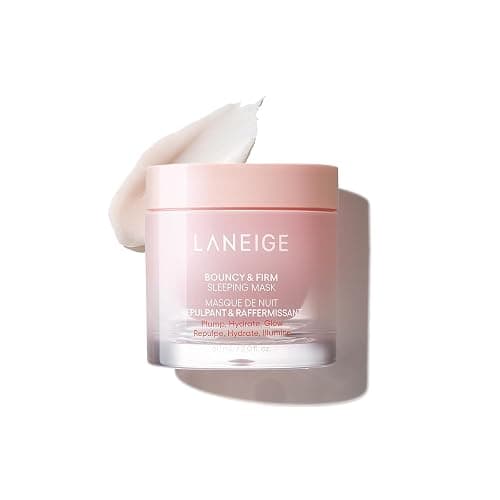 LANEIGE Bouncy and Firm Sleeping Mask: Revitalize, Smooth, Peony & Collagen Complex, Barrier-Boosting Hydration - Image 1