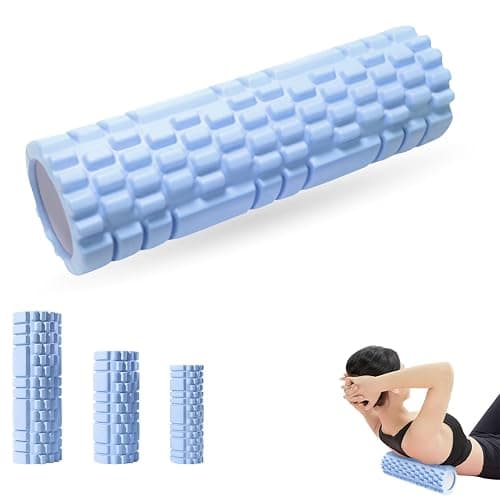 Foam Roller - LULUWA Yoga Exercise Rollers for Deep Tissue Muscle Massage Trigger Point Muscles Therapy (30 x 8cm, Blue) - Image 1