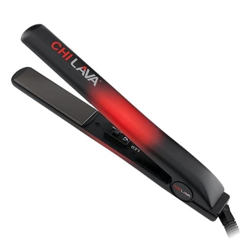 CHI Original Lava Ceramic Flat Iron, Hair Straightener For An Even & Smooth Finish, Lower Temperature, 11 Foot Cord For Convenience, 1" Iron - Image 1