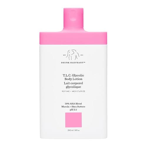Drunk Elephant T.L.C. Glycolic Body Lotion - 240 ml/8 fl oz - Lightweight 10% Exfoliating AHA Lotion - Clean Clinical Skincare - Cruelty-Free - Free of Essential Oils, Silicones, and Fragrance - Image 1